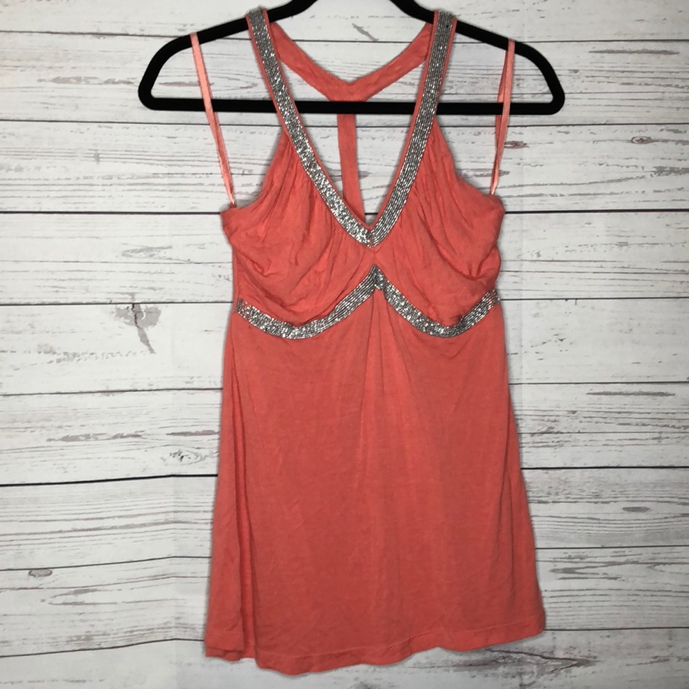 Wet seal beaded tank top